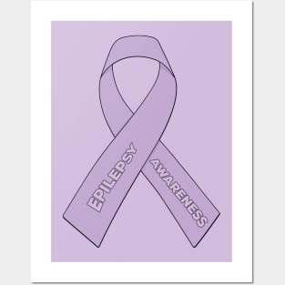 Epilepsy Awareness Ribbon Posters and Art